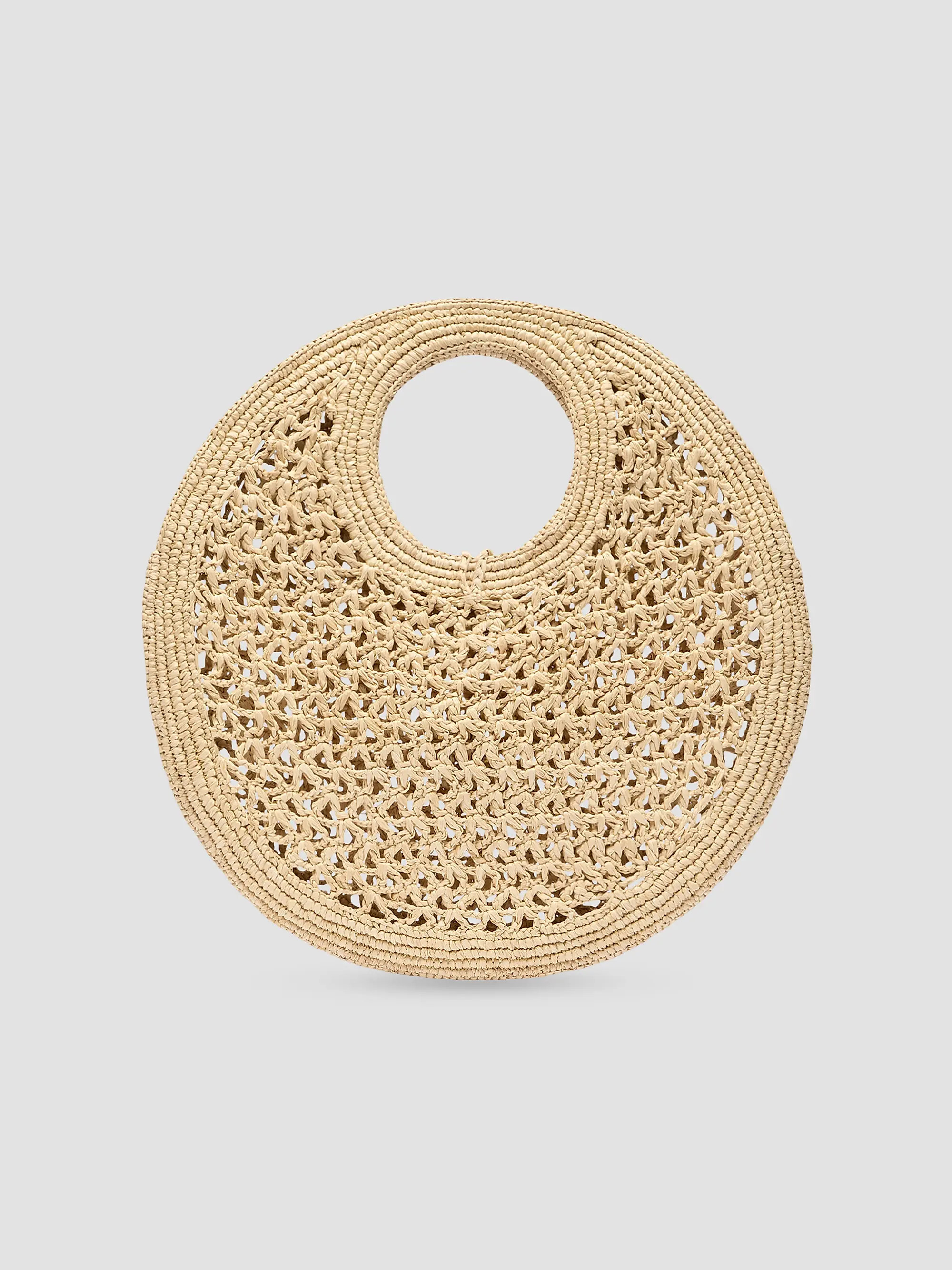 Jacquemus Le Petit Rond Crotchet-Knit Raffia Bag | Saks Fifth Avenue | Saks Fifth Avenue