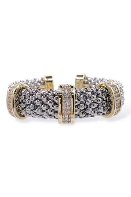 Going Out Rhodium Cuff Bracelet | The Willow Tree