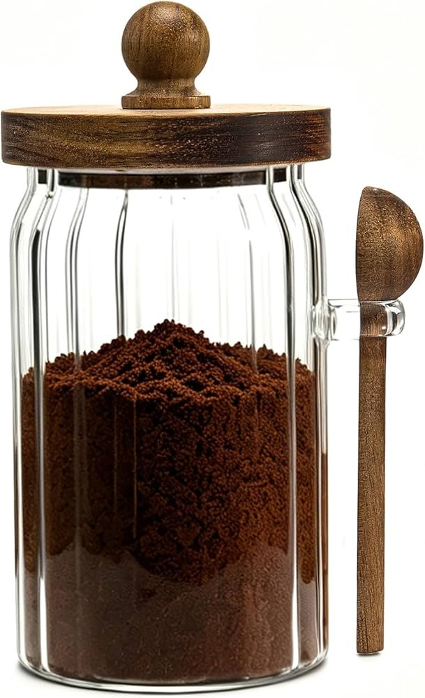 Steviieden Vintage Glass Jar with Lid 26 FL OZ Airtight Glass Food Storage Container for Cereal N... | Amazon (US)
