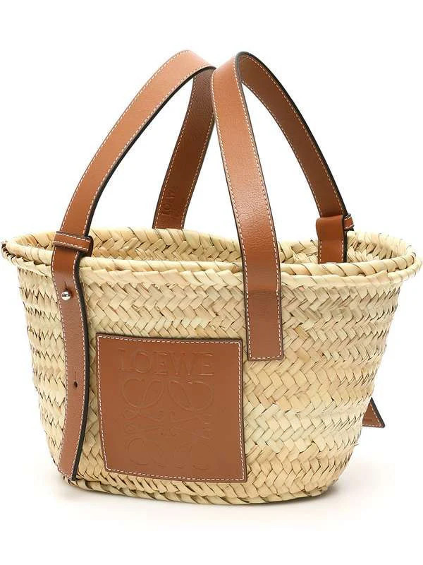 Loewe Women's Small Basket Bag in Nattan | 327.02.S93 | LOZURI