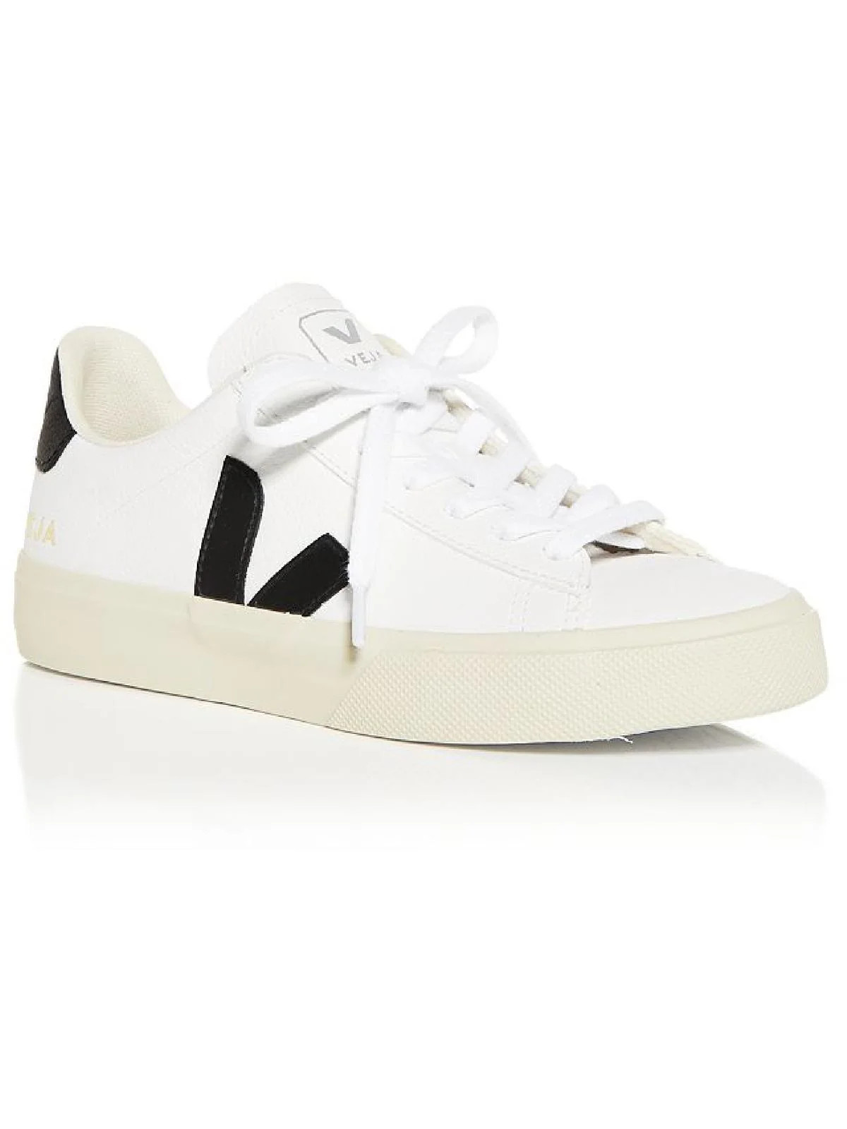 Veja Womens Campo Leather Lace Up Casual and Fashion Sneakers B/W 7 Medium (B,M) | Walmart (US)