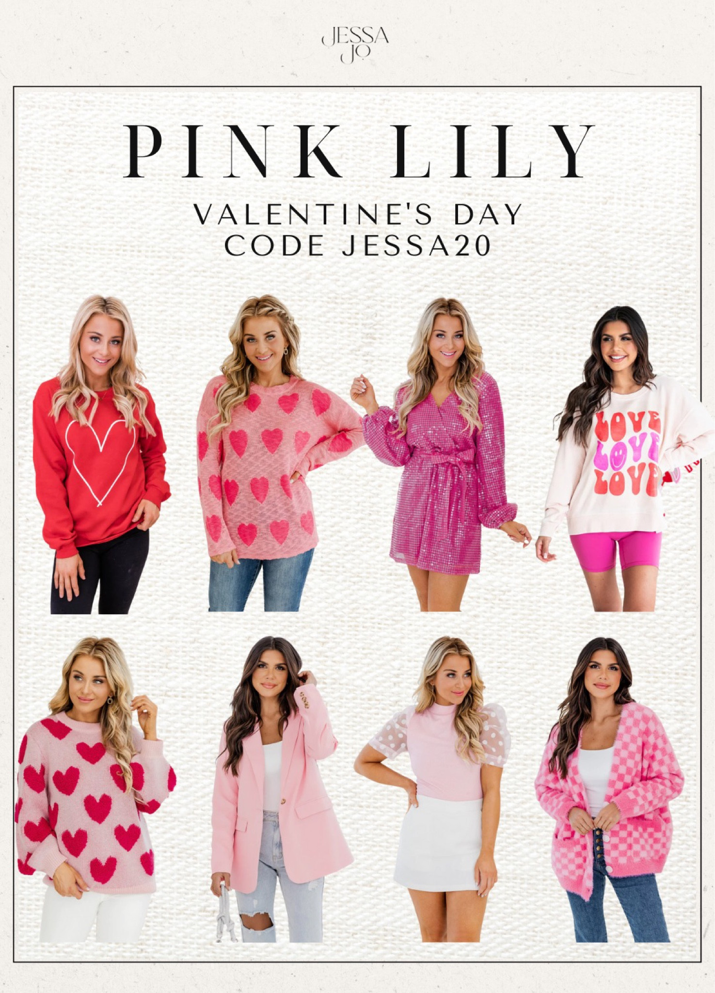 Pink Lily Valentine's Day outfits Valentine's Day outfit Valentine's Day dress code JESSA20 

#LTKunder100 #LTKunder50 #LTKsalealert