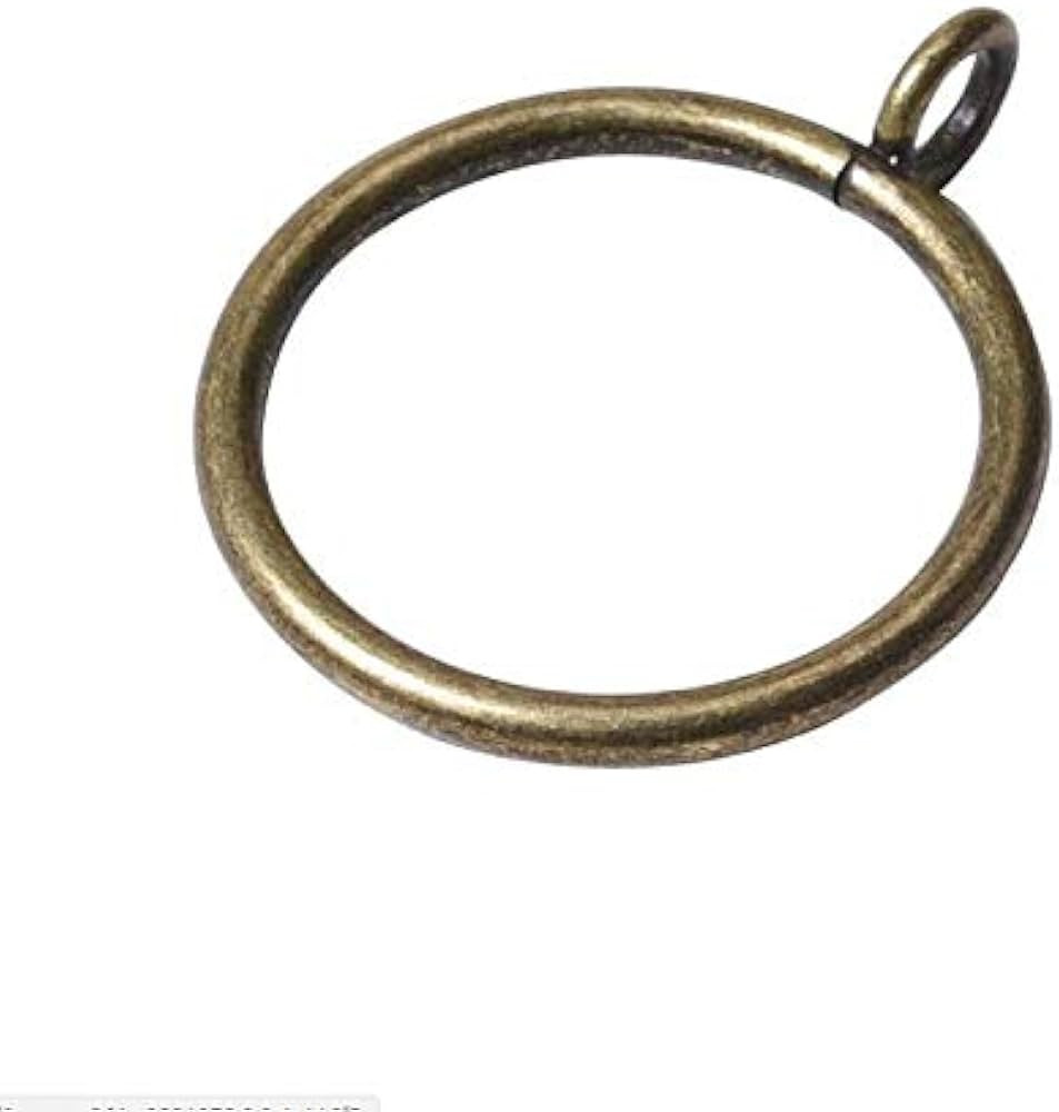 HD6038Q Drapery Curtain Rings, Eyelet Rings, 1.5 Inch Inner Diameter (40, Antique Bronze) | Amazon (US)