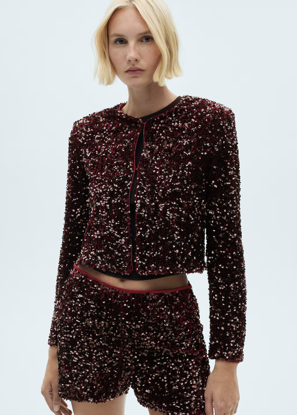 Sequin embroidered jacket - Women | MANGO USA | Mango (US/MX/AU)
