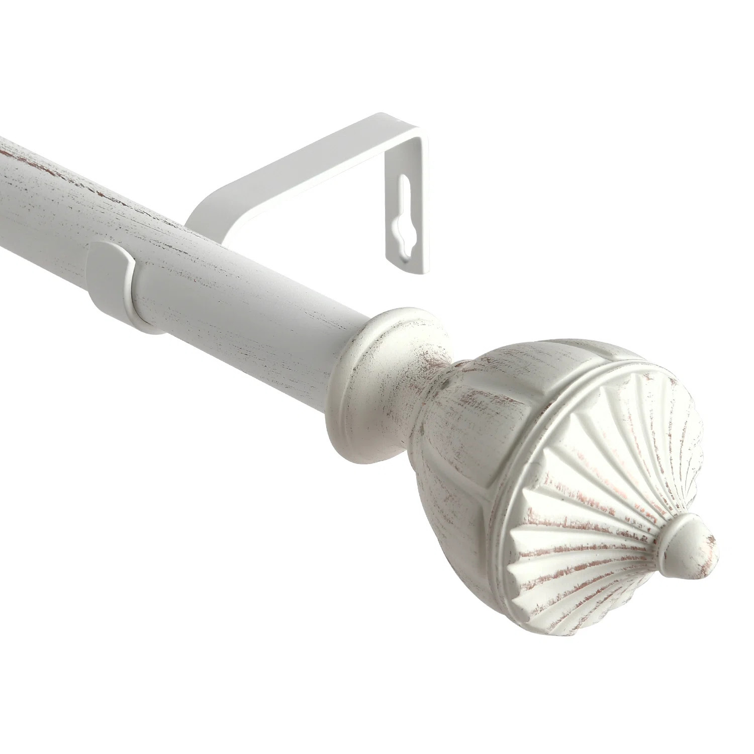 Jacarion Adjustable Overall Width x 1'' Diameter Single Curtain Rod (Set of 2) | Wayfair North America