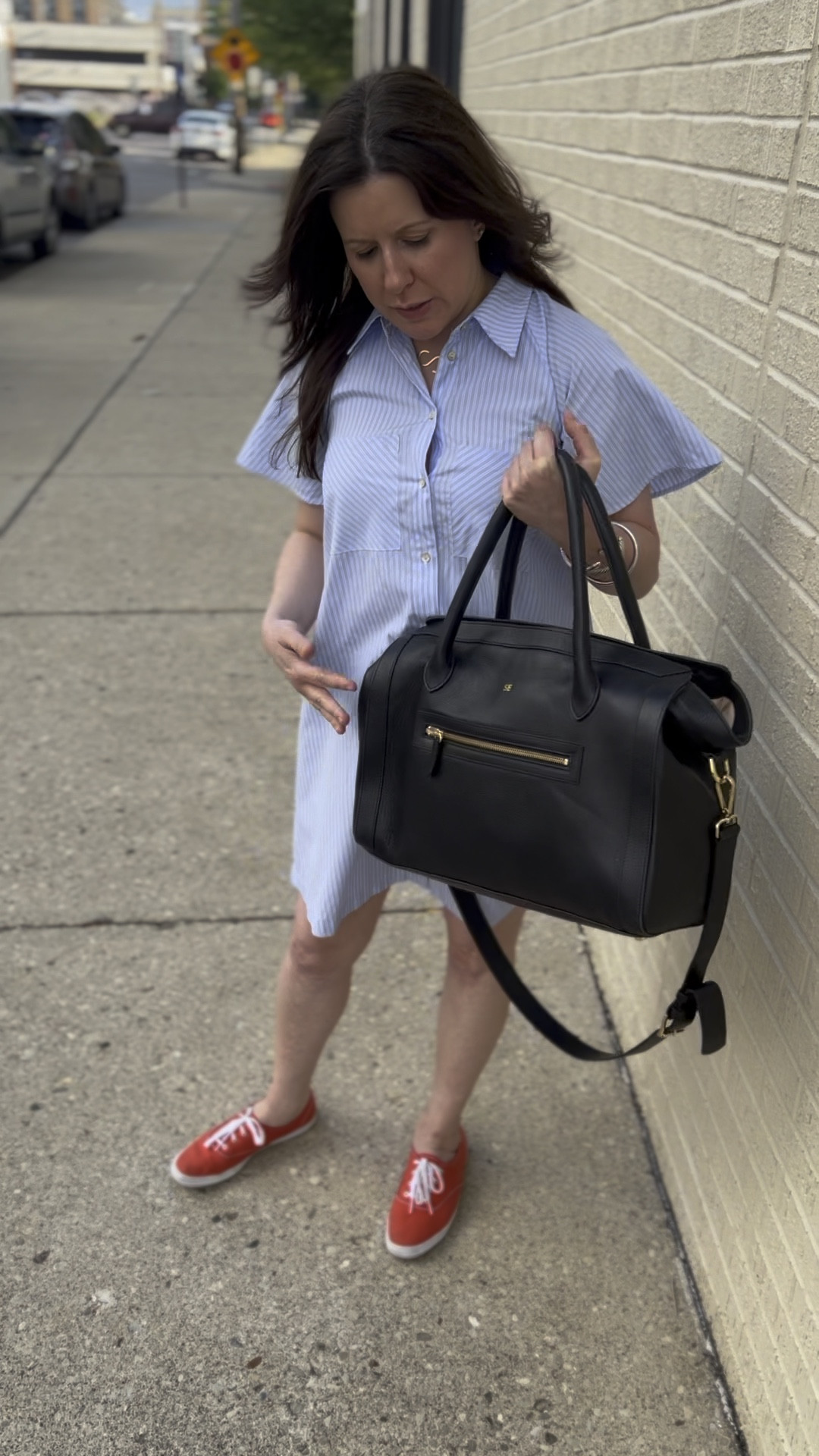 Zoe Leather Work Tote curated on LTK