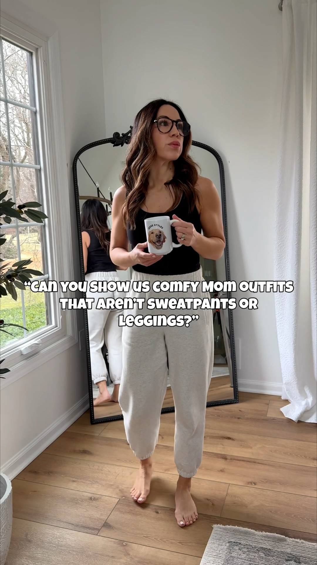 One of my favorite types of winter outfits when I want to be comfortable without wearing sweatpants or leggings. And every single item here is on sale! My wireless Amazon bra is on sale for under $19. My baggy jeans come in length options, on sale & up to another 30% off in cart. Sherpa vest & cashmere blend top are both Amazon. Finally my Adidas sneakers and Lululemon bag both marked down. 

Bras tts. Top small. Vest Xs. Baggy jeans 0 short. Sneakers size down. Sweatpants XS petite. 

#LTKFindsUnder50 #LTKSaleAlert #LTKFindsUnder100