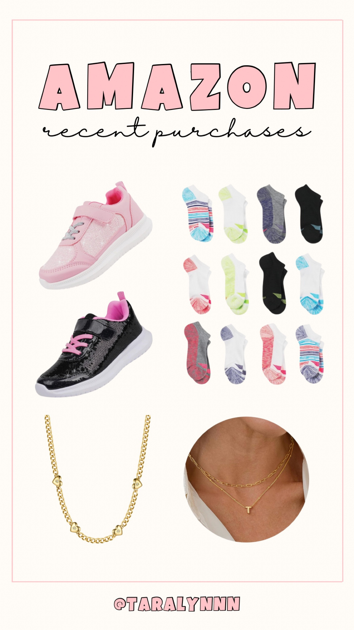 Shop my recent Amazon purchases 💖

#kids #shoes #backtoschool #sneakers #affordable #jewelry #necklace #amazonfinds #family 

#LTKKids #LTKStyleTip #LTKFamily