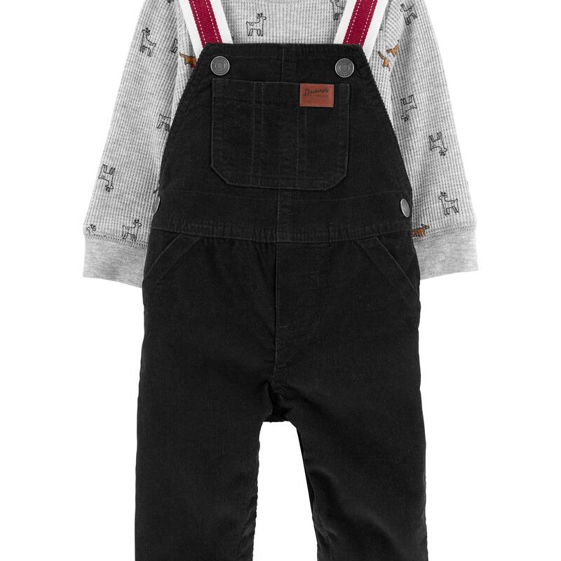 Baby 2-Piece Thermal Tee & Overall Set | Carter's