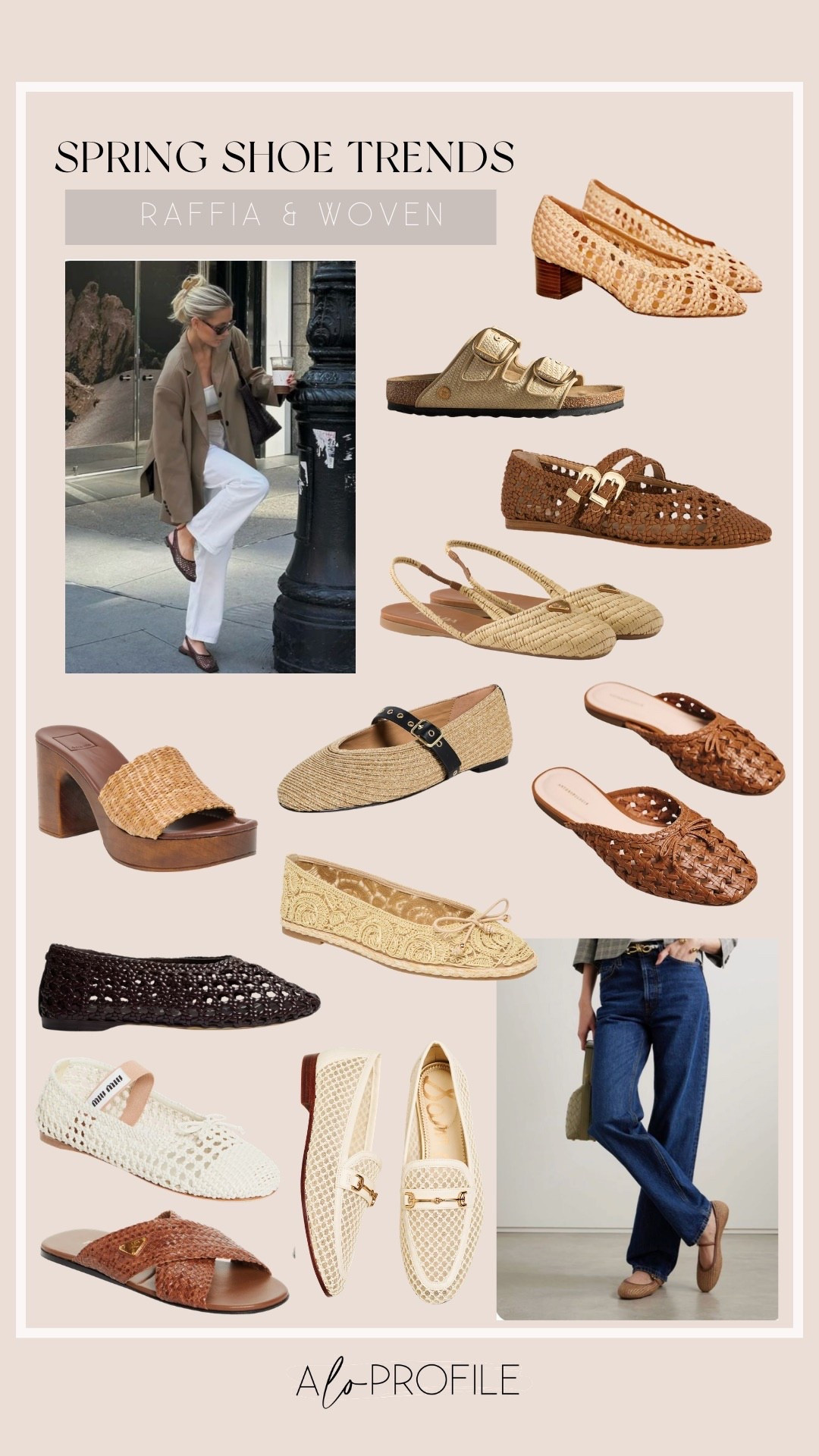 Spring Shoe Trends: Raffia & Woven // spring shoes, spring shoe trends, spring style, spring fashion, trending shoes, spring sandals, neutral spring shoes, spring wardrobe