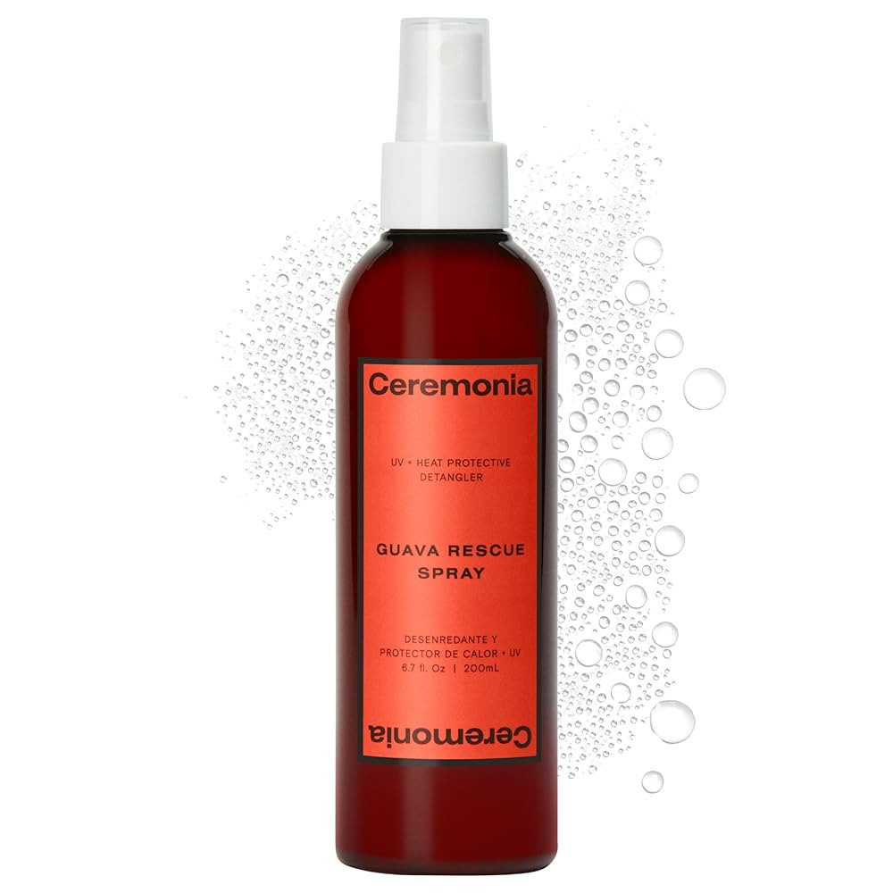 Ceremonia Guava Rescue Spray Superfruit Guava Detangler with UV & Heat Protection, 6.7 Fl Oz | 20... | Amazon (US)