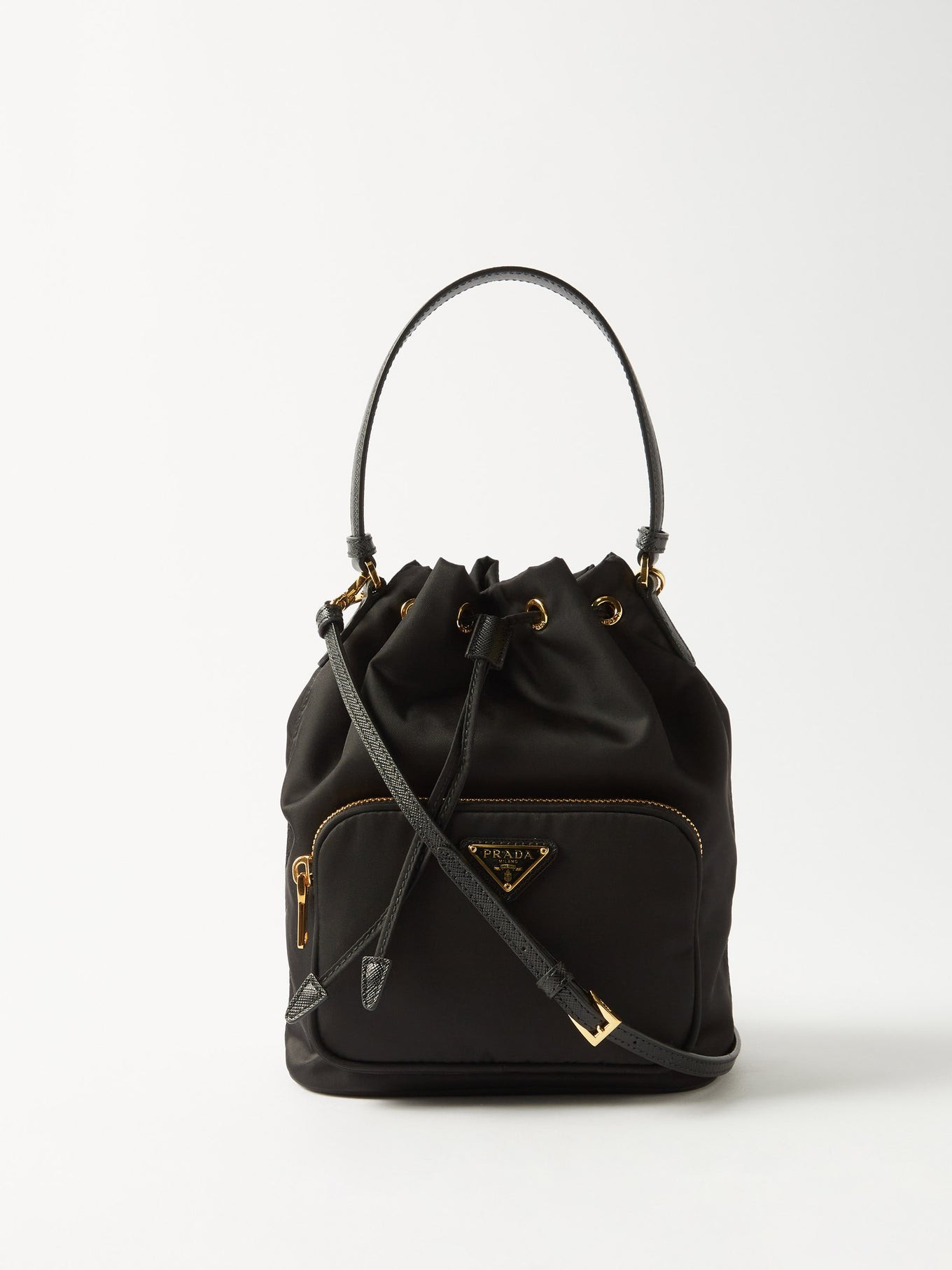 Duet Re-Nylon drawstring bucket bag | Prada | Matches (UK)