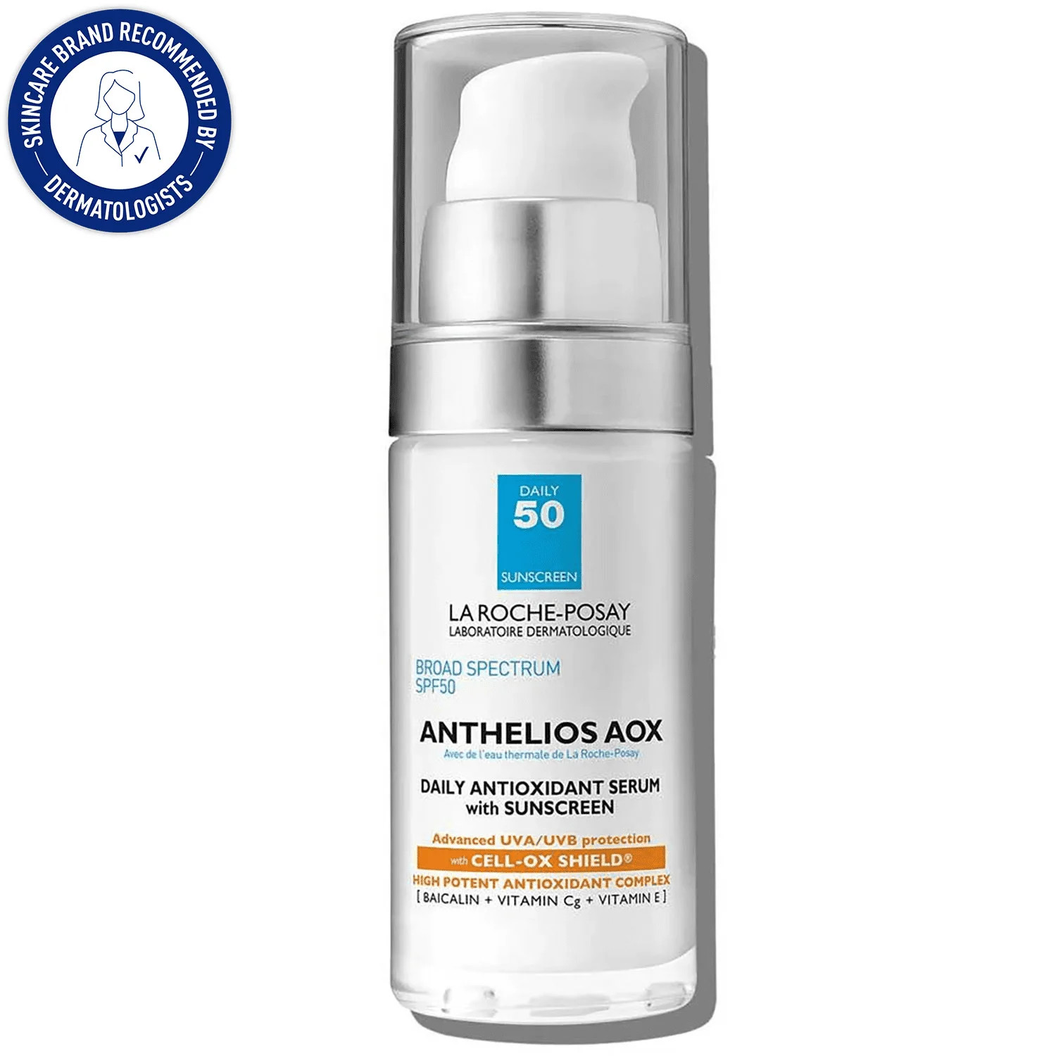 La Roche-Posay Anthelios AOX Daily Antioxidant Serum with SPF 50 Sunscreen, 1.0 fl oz | Walmart (US)