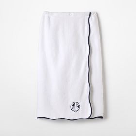 Scalloped Spa Towel Wrap | Mark and Graham