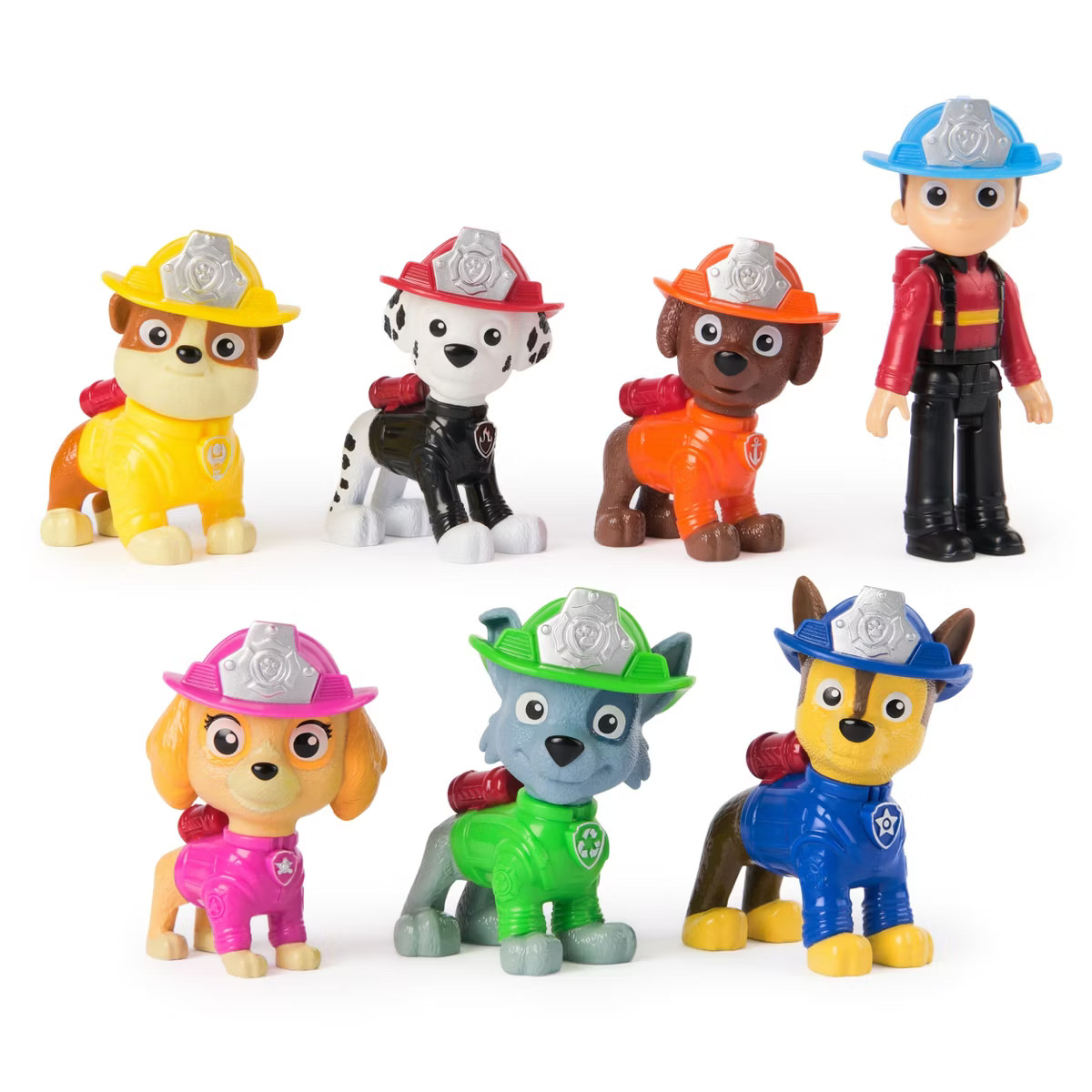PAW Patrol Fire Rescue Team Pack, 7 Collectible Figures - Ryder, Chase, Marshall, Skye, Rubble, R... | Target