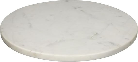 Creative Co-Op Minimalist Round Marble Charcuterie or Cutting Board, White Large | Amazon (US)