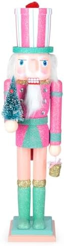 Christmas Nutcracker Decor,15" Wooden Nutcracker Decorations,Collects Nutcracker Ornament for Fes... | Amazon (US)