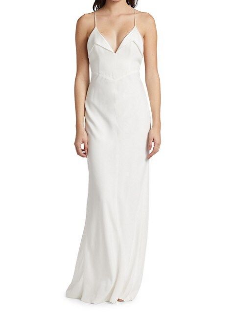 Punta Matte Crepe Strappy Gown | Saks Fifth Avenue