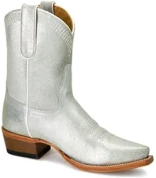 Macie Bean Women's Hey O Silver Western Boot Snip Toe | Amazon (US)