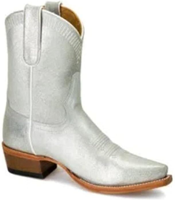 Macie Bean Women's Hey O Silver Western Boot Snip Toe | Amazon (US)