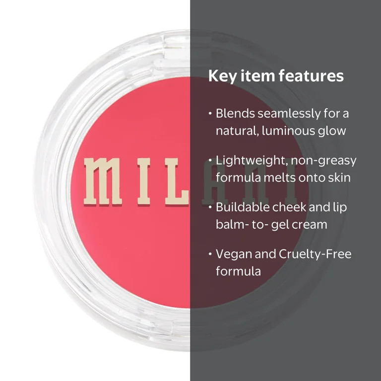 Milani Cheek Kiss Cream Blush, Coral Crush | Walmart (US)