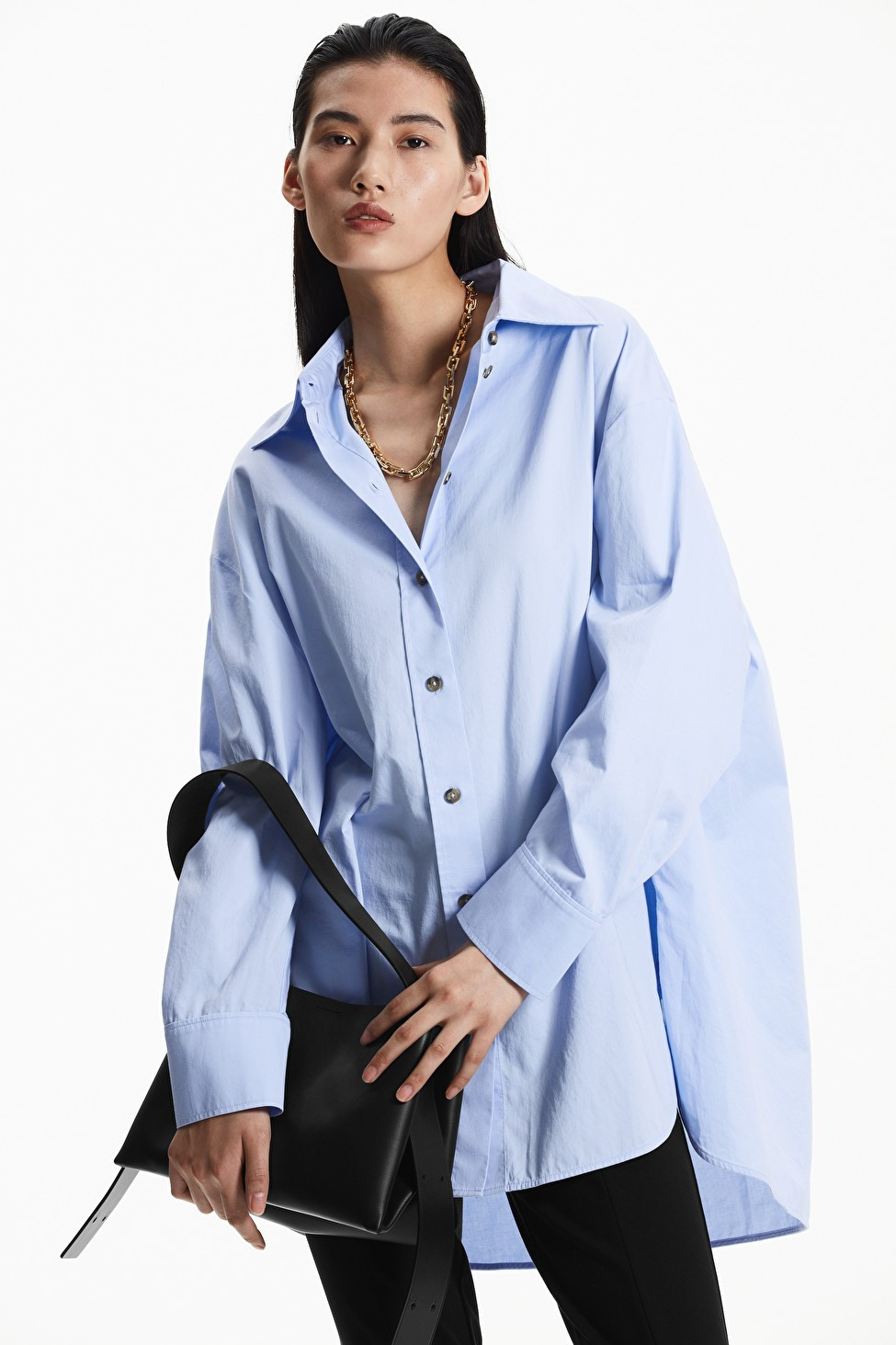 OVERSIZED SHIRT - Light blue - COS | COS (US)
