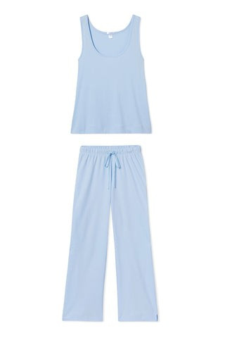 Pointelle Pajama Pants Set in Periwinkle | LAKE Pajamas