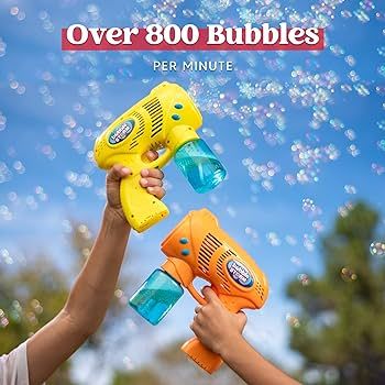 JOYIN 2 Bubble Guns with 2 Bubble Refill Solution (10 oz Total), Bubbles Maker, Blower, Machine G... | Amazon (US)