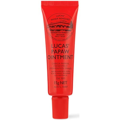 Lucas Papaw Ointment – 15g Tube with Lip Applicator – Multi-Purpose Balm for Chapped Lips, Minor Burns, Sunburn, Cuts, Insect Bites, and Diaper Rash – Made in Australia | Amazon (US)
