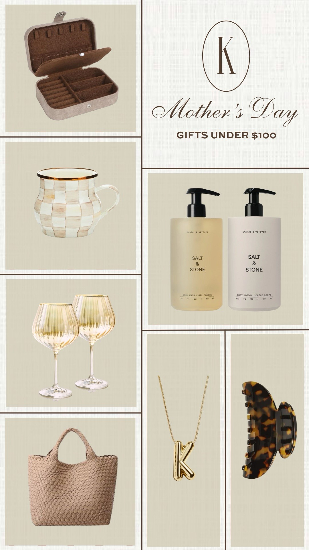 Shopping for a Mother’s Day gift? Keep your budget in check while still offering her something special with these cute ideas. These waterfall style wine glasses are always a big hit and you can’t go wrong with some luxe beauty products. Another favorite of mine? This coffee mug, which would add a dose of cheer to everyday mornings! 🤍 

#LTKFindsUnder50 #LTKFindsUnder100 #LTKGiftGuide