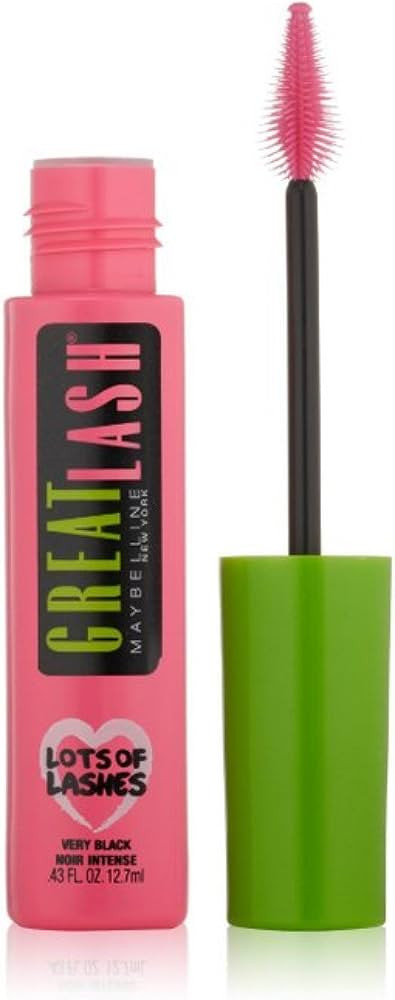 Maybelline New York Great Lash Lots of Lashes Washable Mascara, Very Black .43 Ounces (Pack of 3) | Amazon (US)