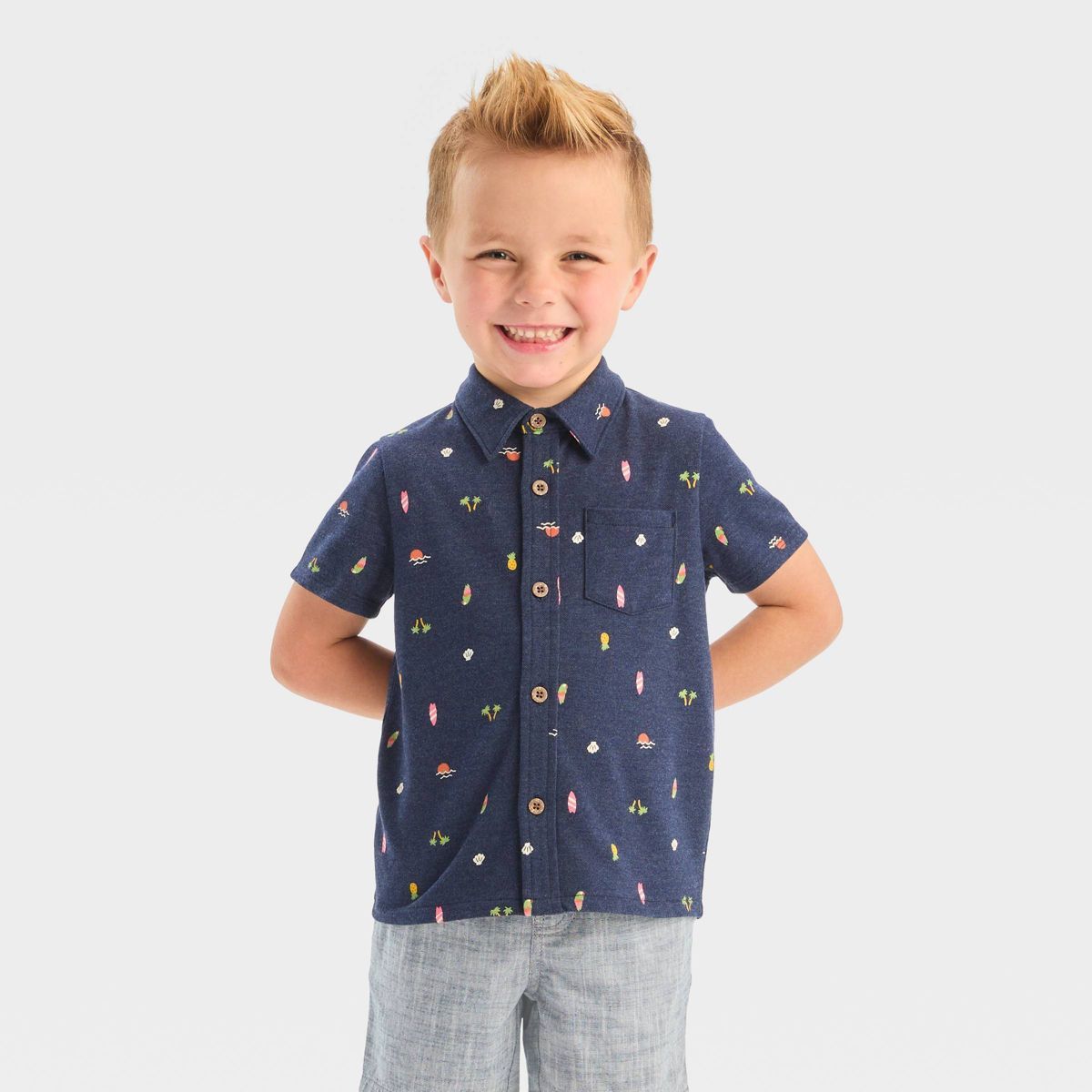 Toddler Boys' Pique Knit Shirt - Cat & Jack™ | Target