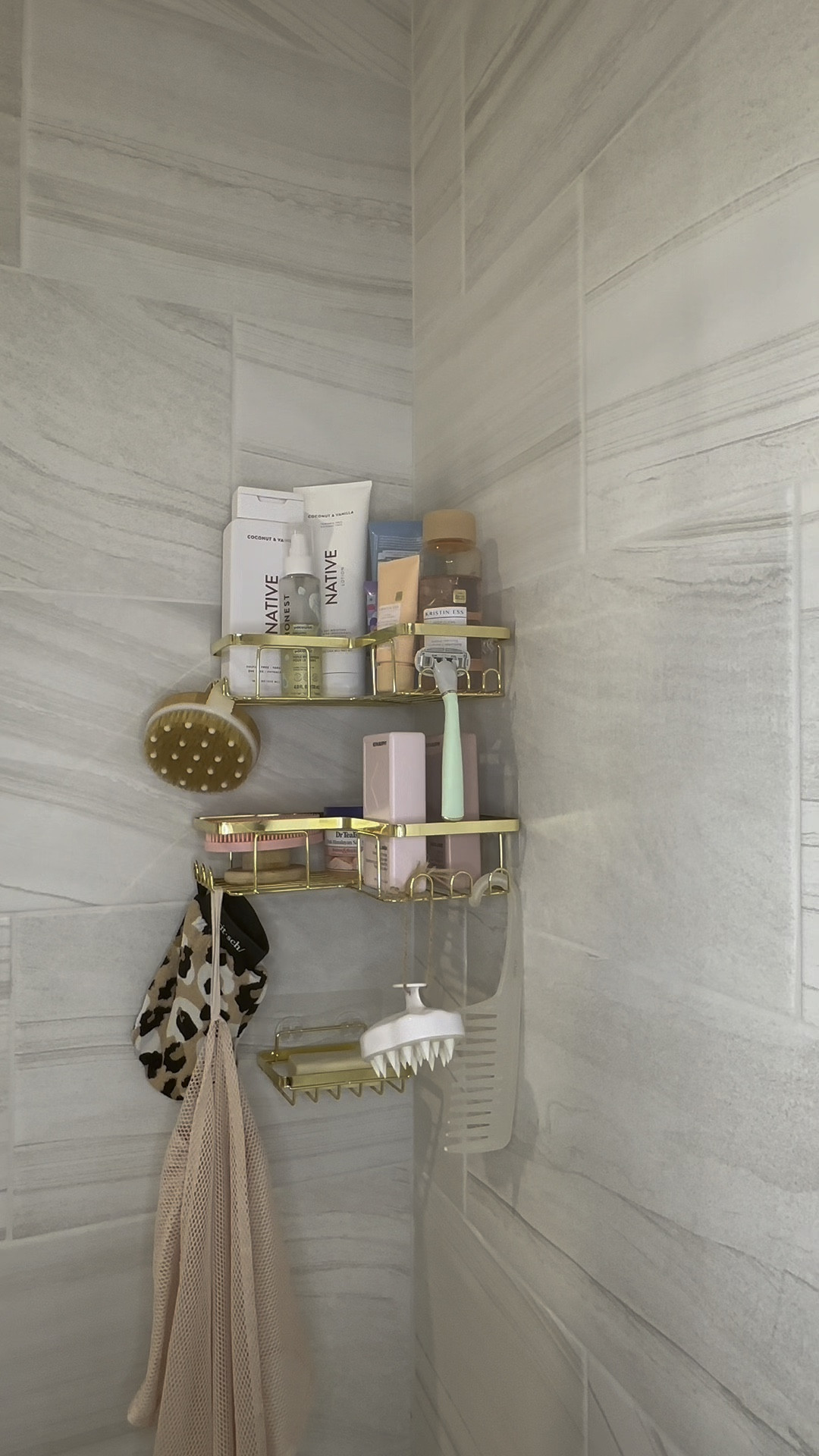 Set up my new shower with me! Even though I rent and would love gold finishes, I’m not letting it stop me from incorporating gold organizers 🤩 Oh and switching to a stone bath? Game. Changer. 😍🚿

#LTKhome #LTKfindsunder50 #LTKbeauty