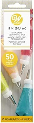 Wilton 12-Inch Disposable Cake Decorating Bags, 50-Count Pastry Bags | Amazon (US)