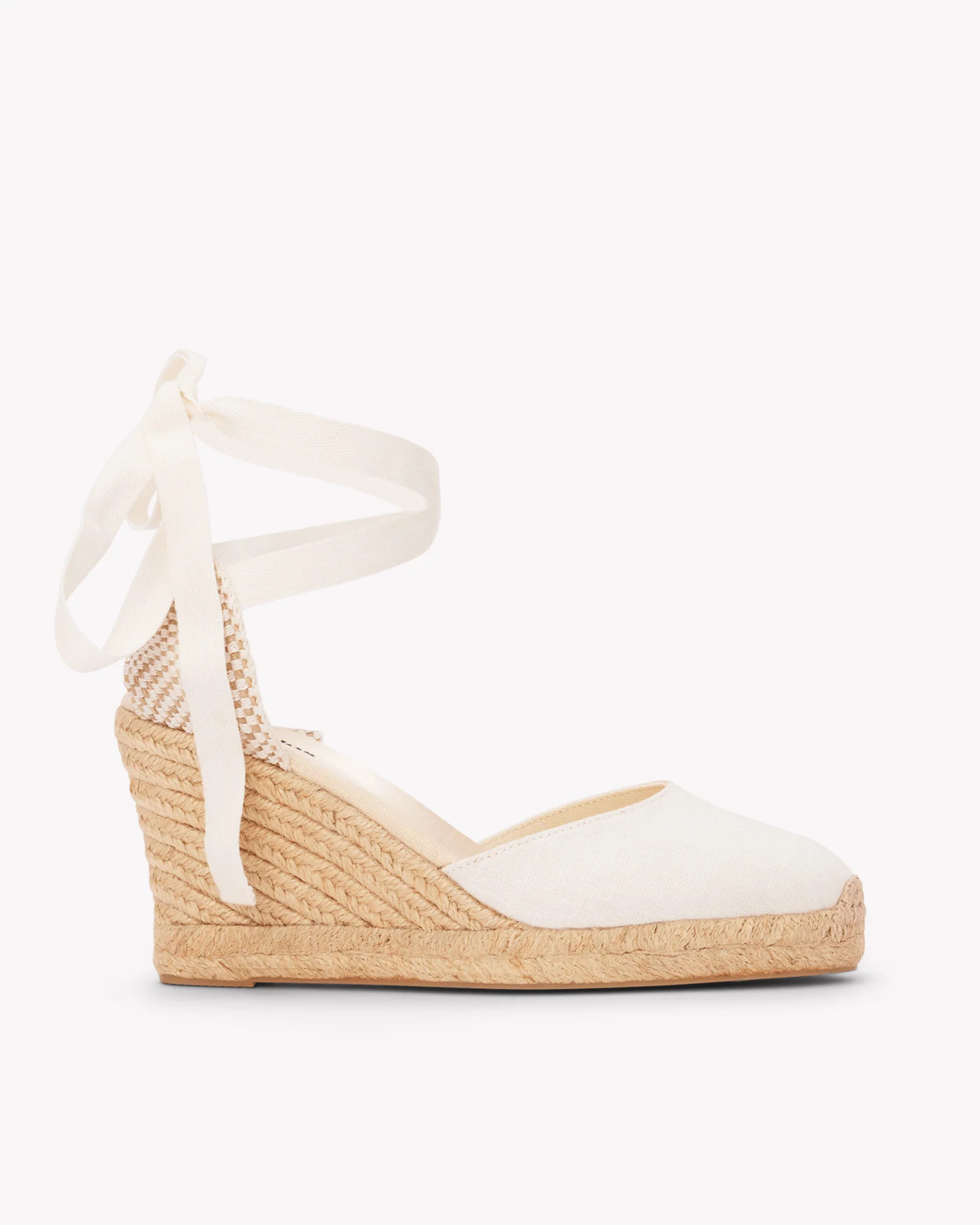 Women's Marseille Wedge Espadrille | Linen Color | Oasis White | Soludos