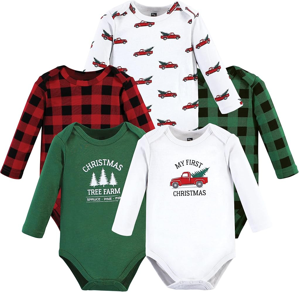 Hudson Baby unisex-baby Cotton Long-sleeve Bodysuits | Amazon (US)