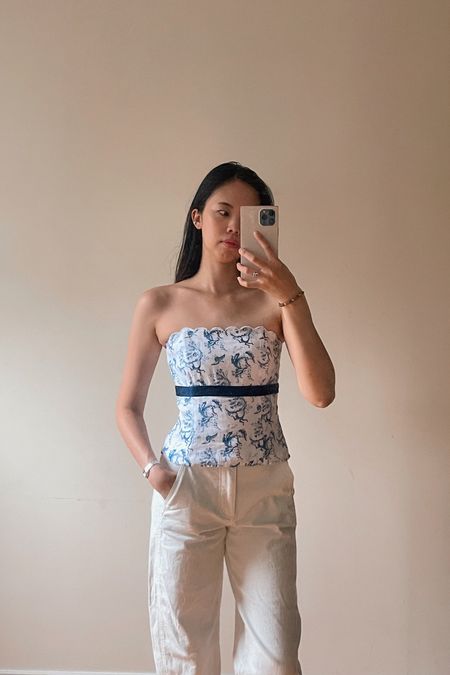 Tube top, summer outfit, white top

#LTKunder100 #LTKwedding #LTKFind