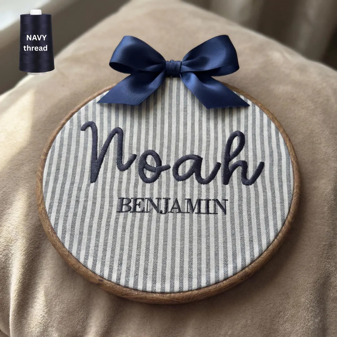 Custom Embroidered Baby Announcement Sign for Boys | Customized Baby Name Sign | Baby Shower Gift... | Etsy (US)