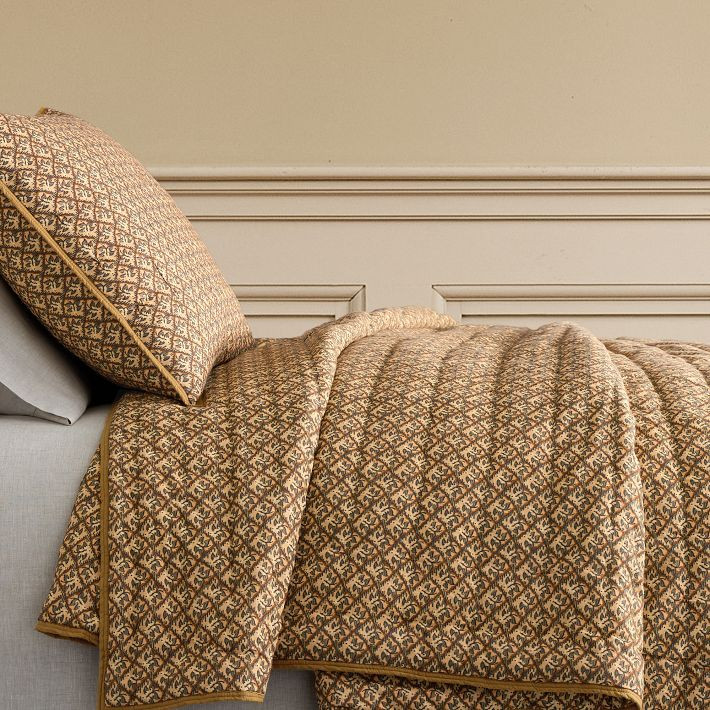 Pierce & Ward Berry Lattice Quilt & Shams | West Elm (US)