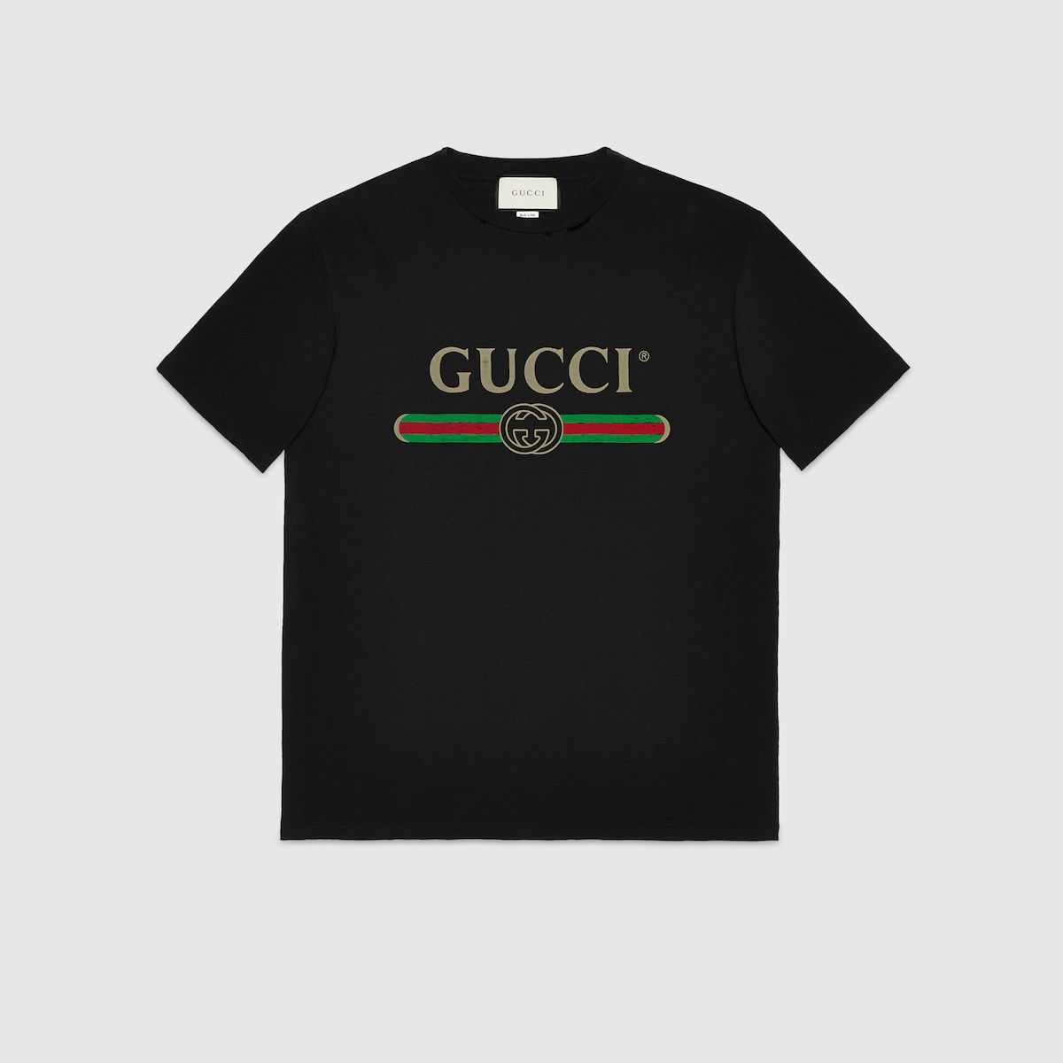 Oversize T-shirt with Gucci logo | Gucci (US)