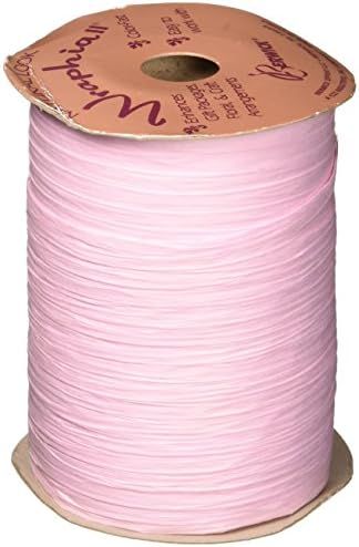 Berwick Offray Matte Pink Raffia Ribbon, 1/4'' Wide, 100 Yards | Amazon (US)