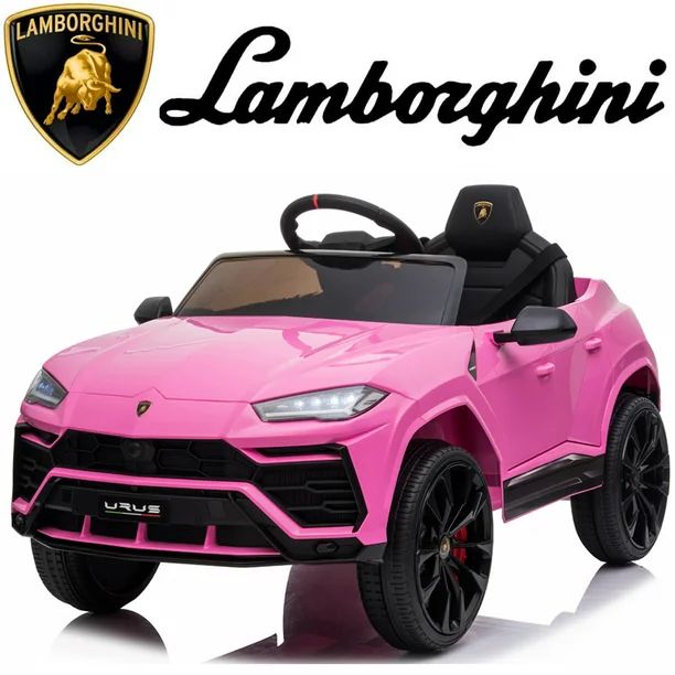 Lamborghini 12 V Powered Ride on Cars, Remote Control, Battery Powered, Pink - Walmart.com | Walmart (US)