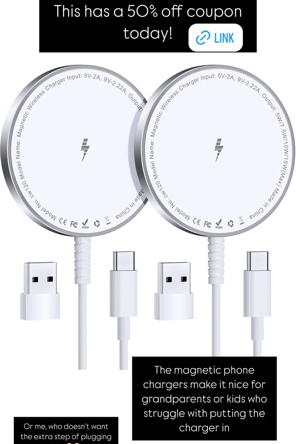 50% off today! Great gift for grandma who struggles putting The charger in! 

#LTKFindsUnder50 #LTKGiftGuide #LTKCyberWeek
