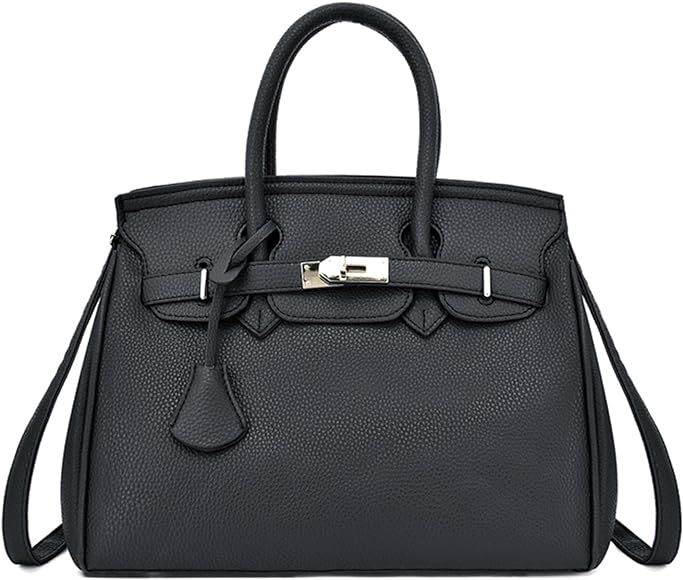 Womens Leather Satchel Bags 12.2 * 5.9 * 9.8in Medium Shoulder Bag Top Handle Handbags Ladies Des... | Amazon (DE)