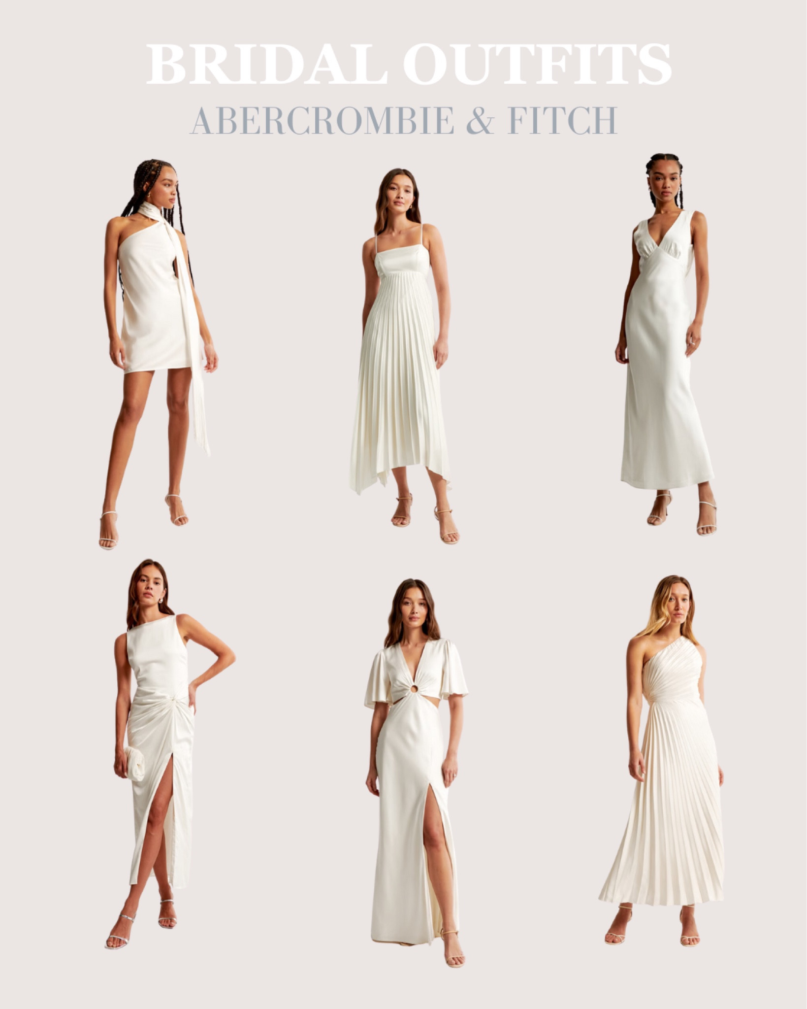 Bridal Outfits | Bachelorette Outfits | White Outfits for a Bride | from Abercrombie 

#LTKstyletip #LTKSpringSale #LTKwedding