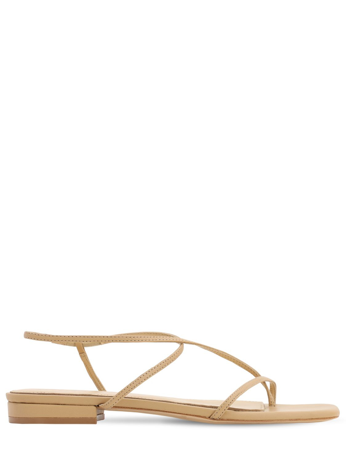 Studio Amelia - 10mm leather thong sandals - Nude | Luisaviaroma | Luisaviaroma