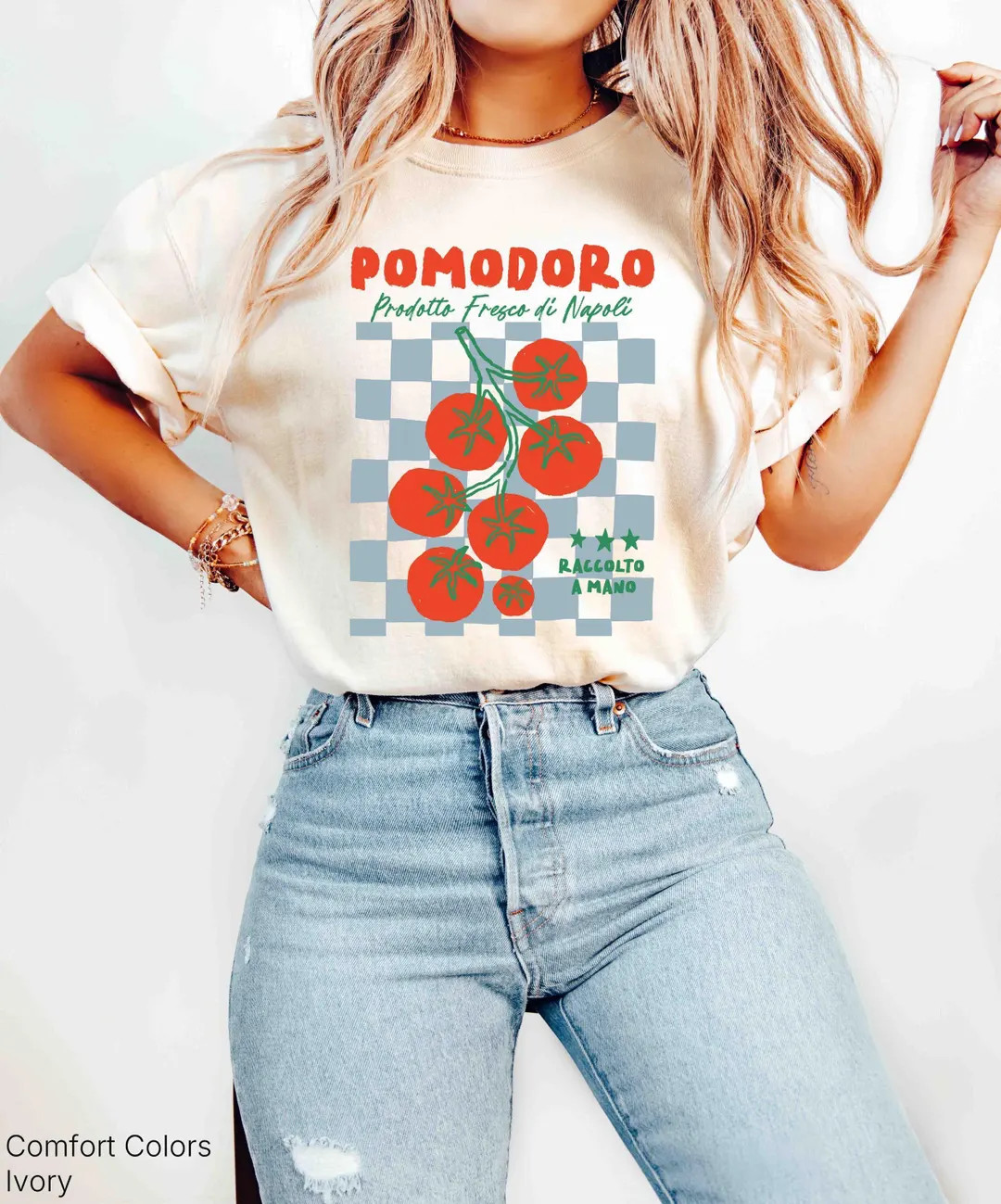 Pomodoro Tomato Shirt, Vintage Italian Tomato Graphic Fruit Funny, Botanical Tomato Tee - Etsy | Etsy (Global)