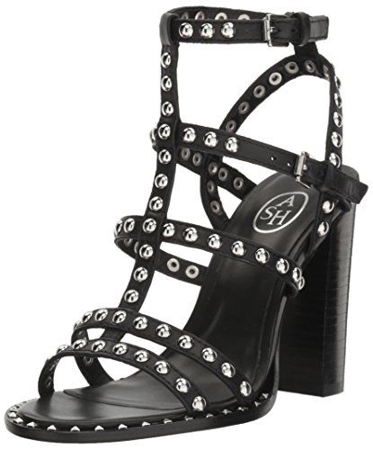 Ash Women's Amazing Dress Sandal, Black, 37 EU/7 M US | Amazon (US)