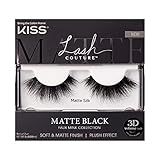 KISS Lash Couture Matte Black Faux Mink Collection, False Eyelashes 1-Pack, Soft Real Mink Texture & | Amazon (US)