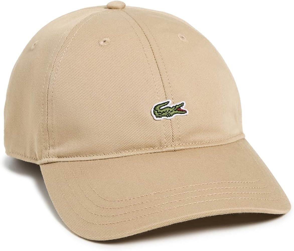 Lacoste Men's Cotton Twill Side Logo Cap | Amazon (US)